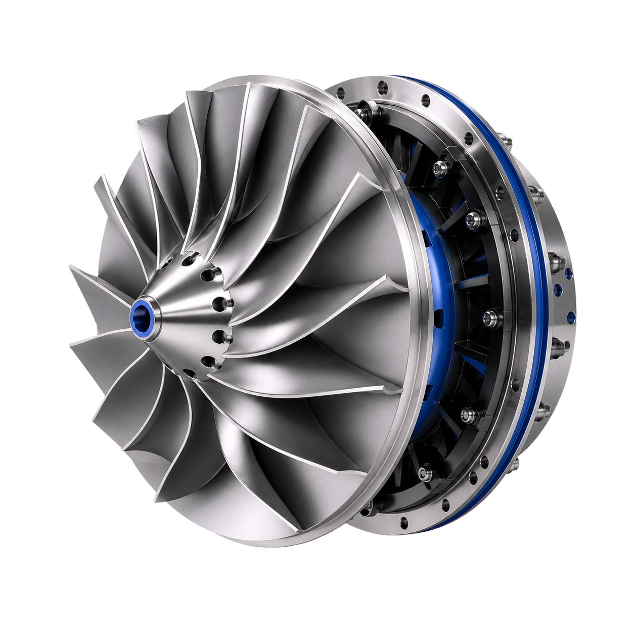Centrifugal turbopump impeller